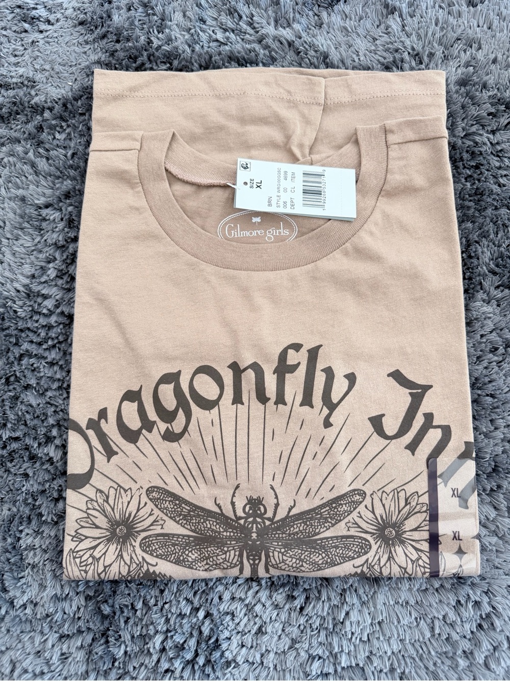 Women Dragonfly Graphic Tee - Blush - Picture 2 of 4